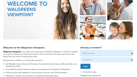 Walgreens 'Viewpoint' Website
